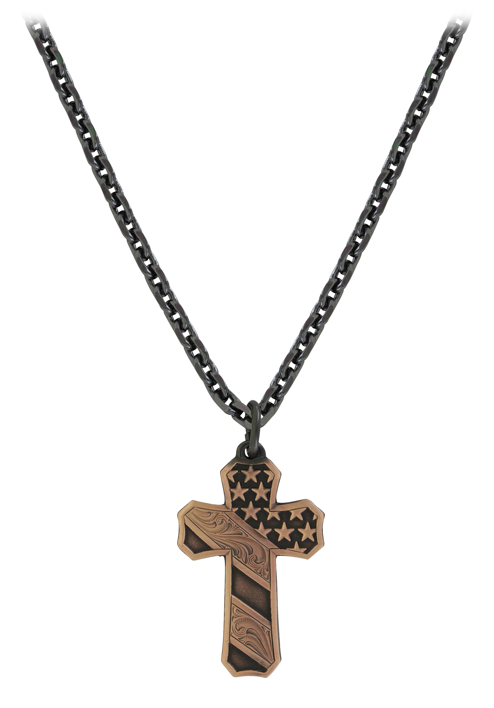 Montana Silversmiths Faded Glory Cross Necklace