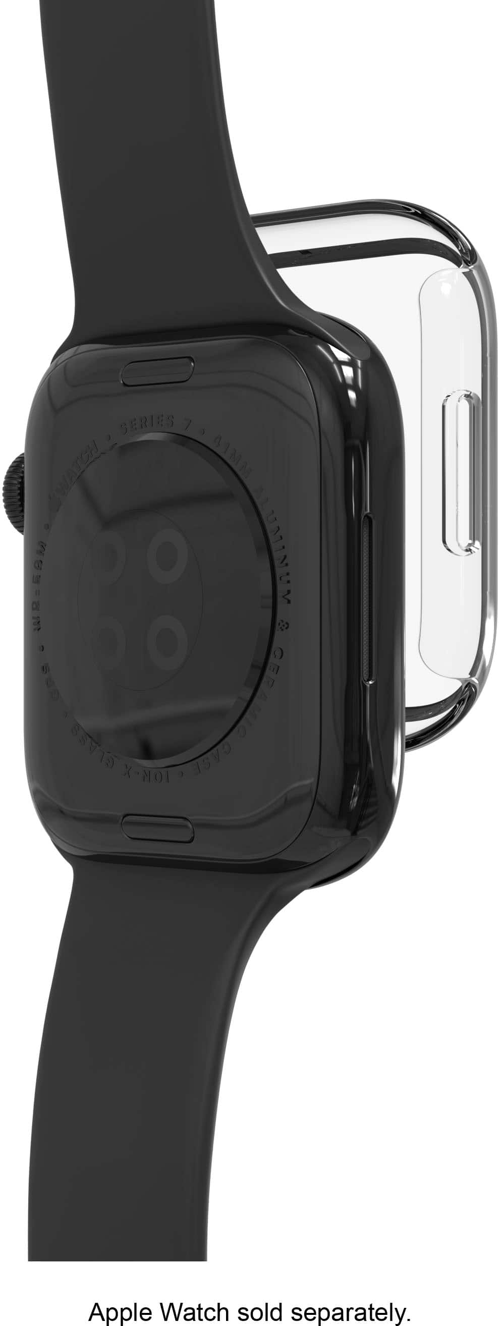 ZAGG - InvisibleShield Glass Elite 360 Bumper Screen Protection for Apple Watch Series 7, 8 & 9 41mm & SE, 4, 5 & 6 40mm - Clear