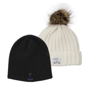 iLive KIT229BDL Bluetooth Beanie Knit Cap 2-pack (IAKB45B/IAKB48CW)