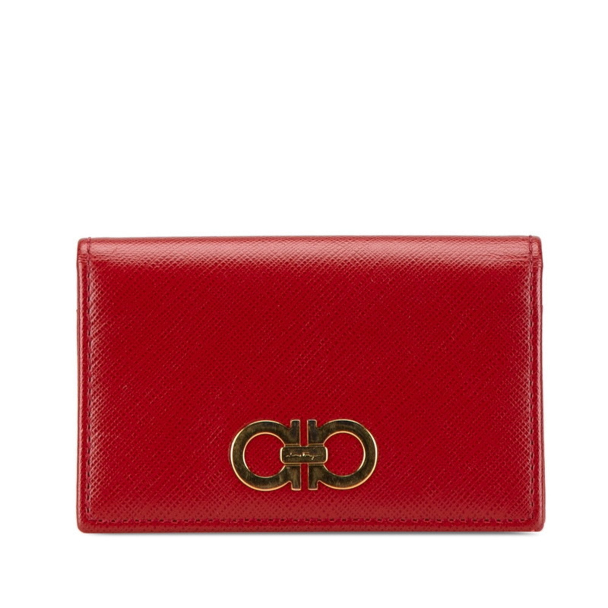 Salvatore Ferragamo   Color Leather Card Case (Pre-Owned)