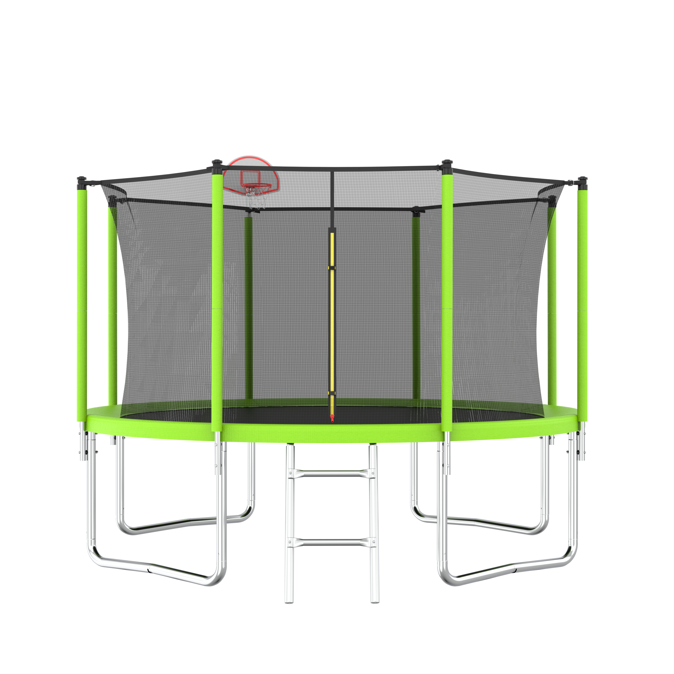 Streamdale 12FT Trampoline with Safety Enclosure, Basketball Hoop, and Ladder