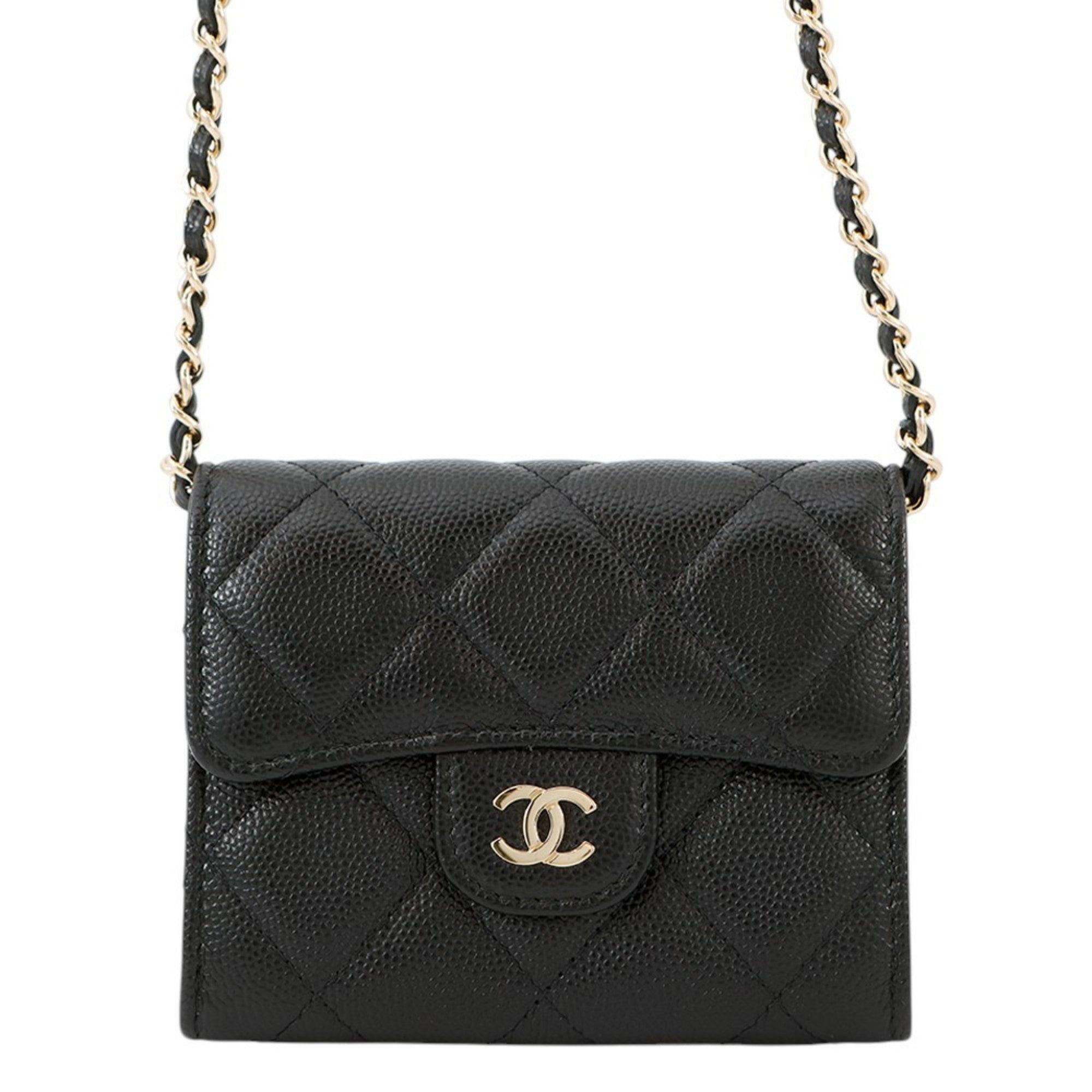 Chanel Grained Calfskin Business Card Case (Pre-Owned)