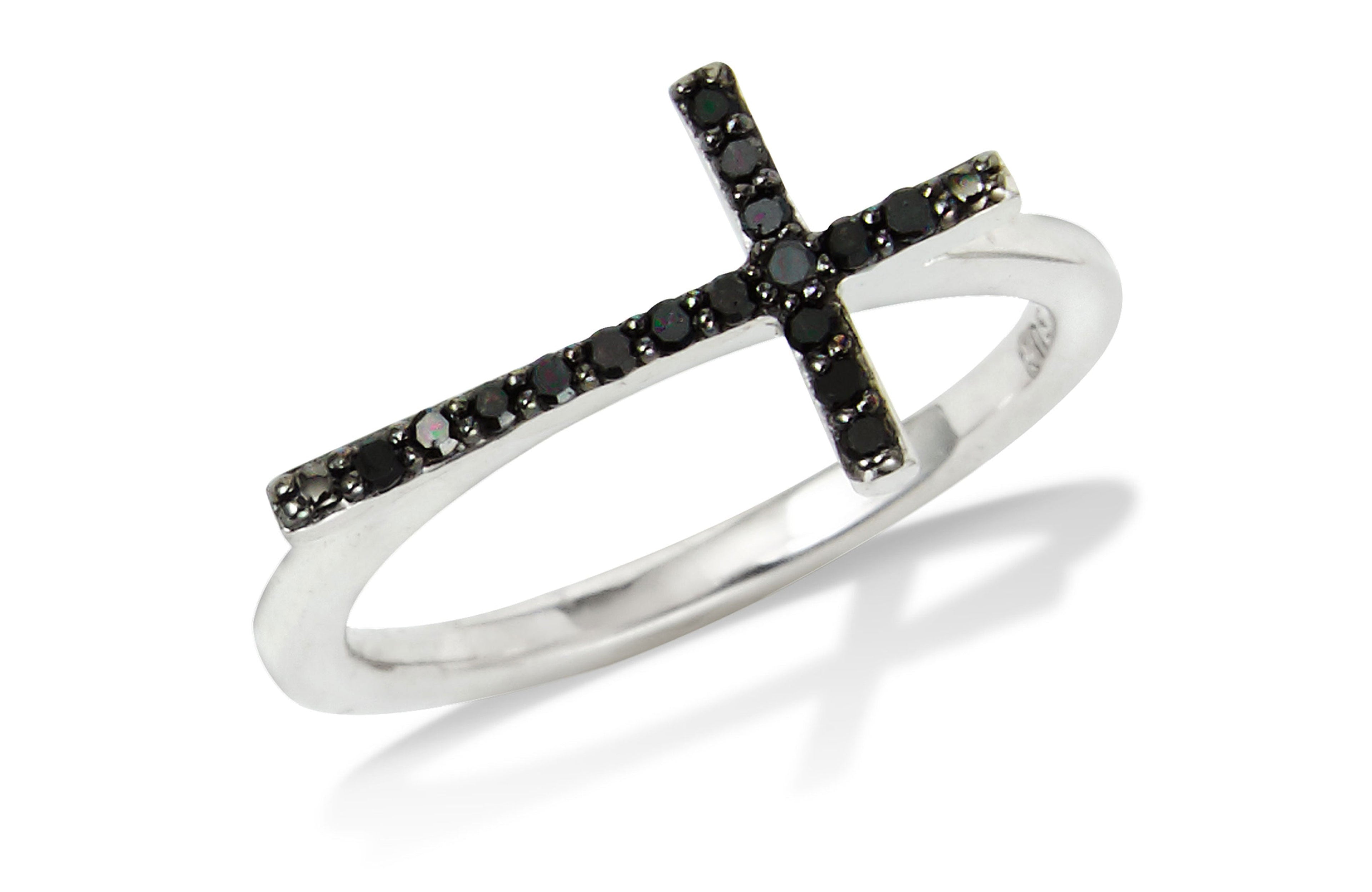 SS 925 Diamond Ring 0.10TCW
