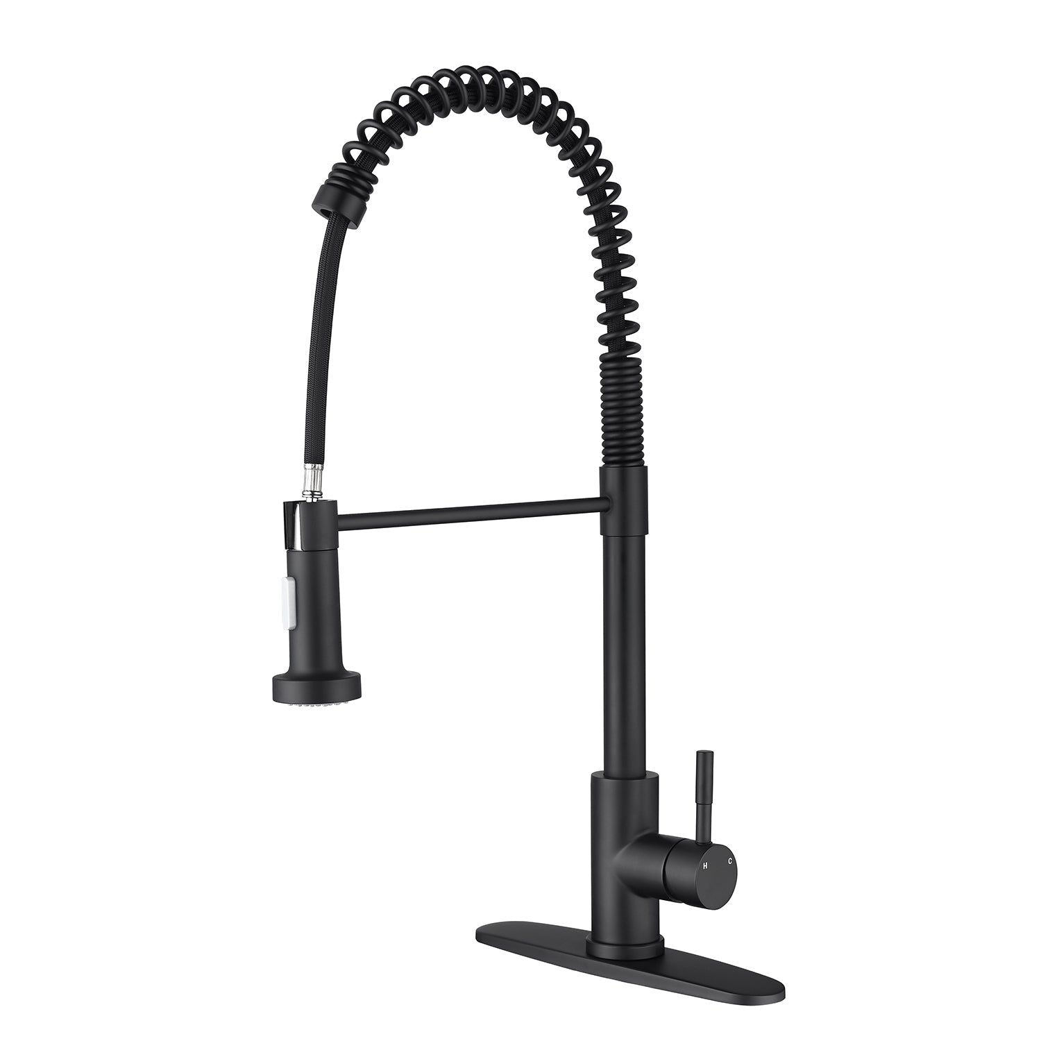 Hivvago Pull Out Sprayer Kitchen Faucet - Matte Black