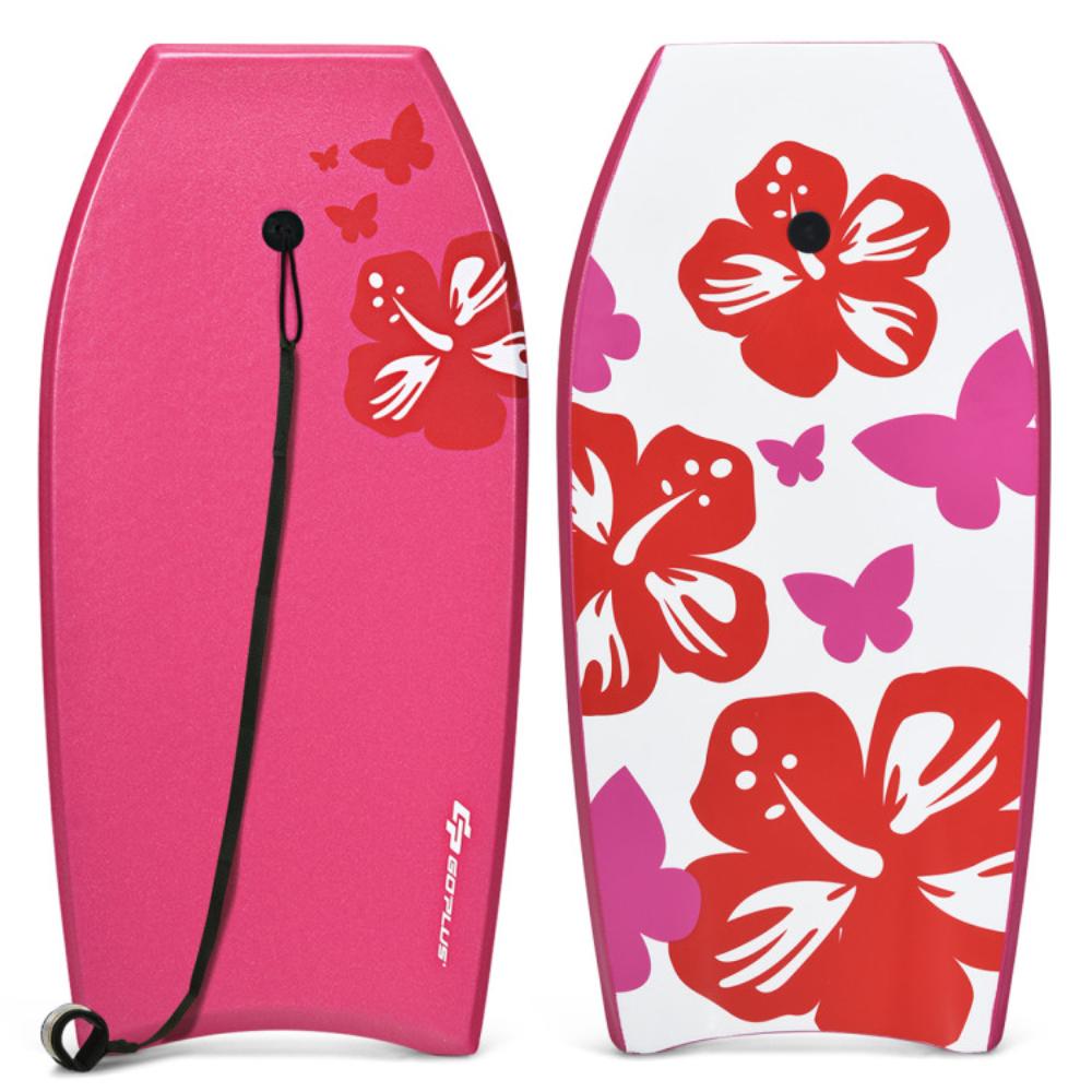 Hivvago Lightweight Bodyboard Surfing with Leash EPS Core Boarding IXPE-S