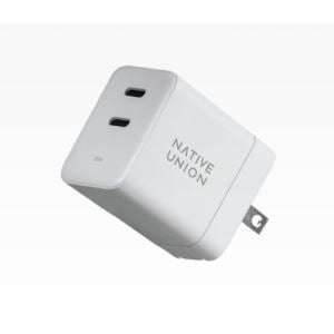 Native Union FAST-PD35-WHT-US Fast GaN PD 35W Charger w/ 2 USB-C Ports White