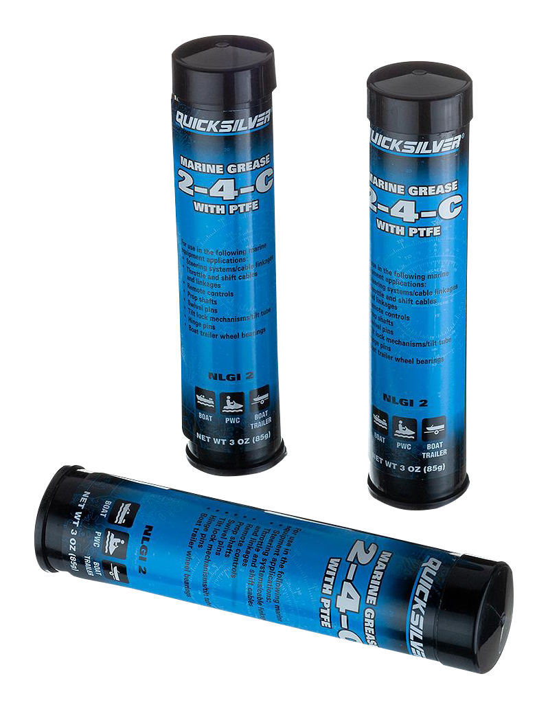 Quicksilver 2-4-C Marine Grease with PTFE 3-Pack