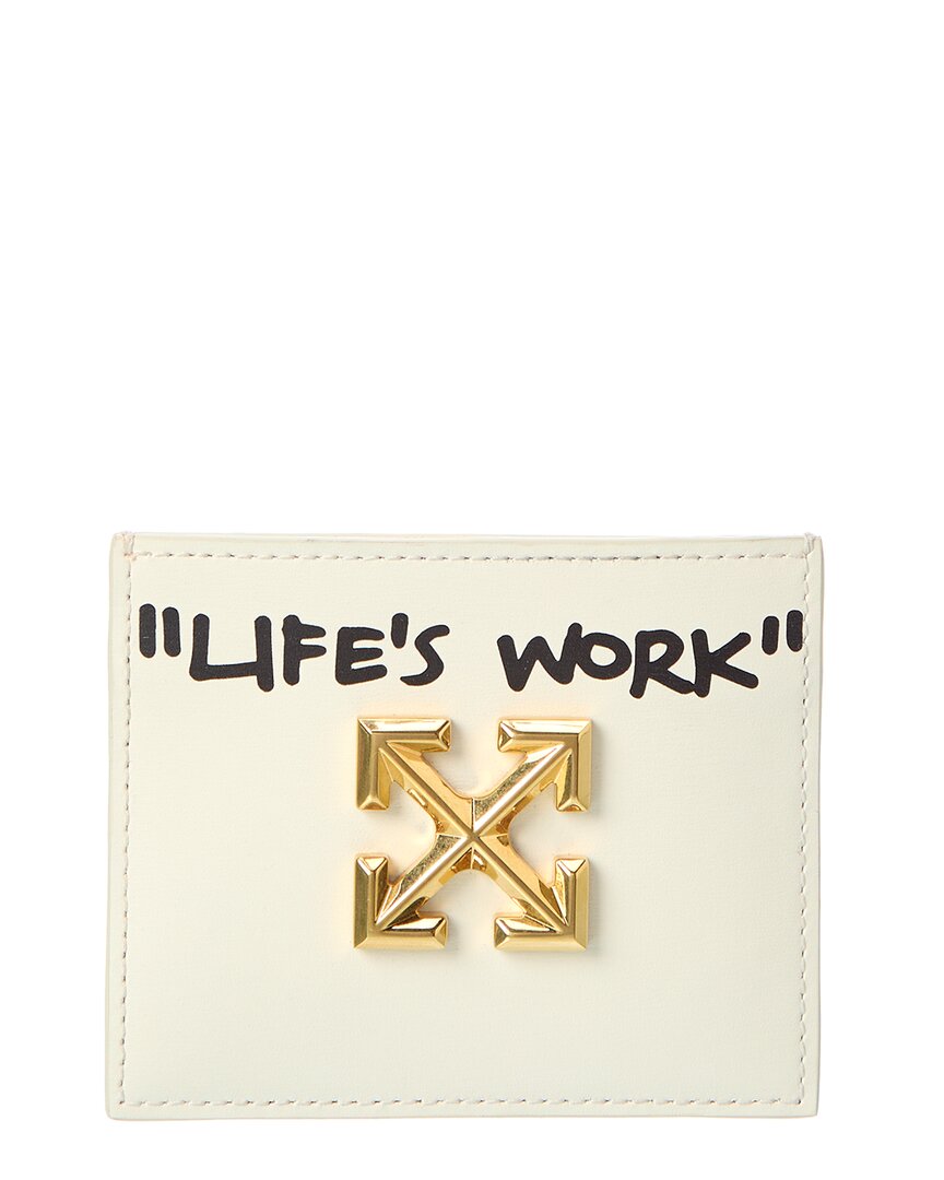 Off-White Jitney Simple Leather Card Holder