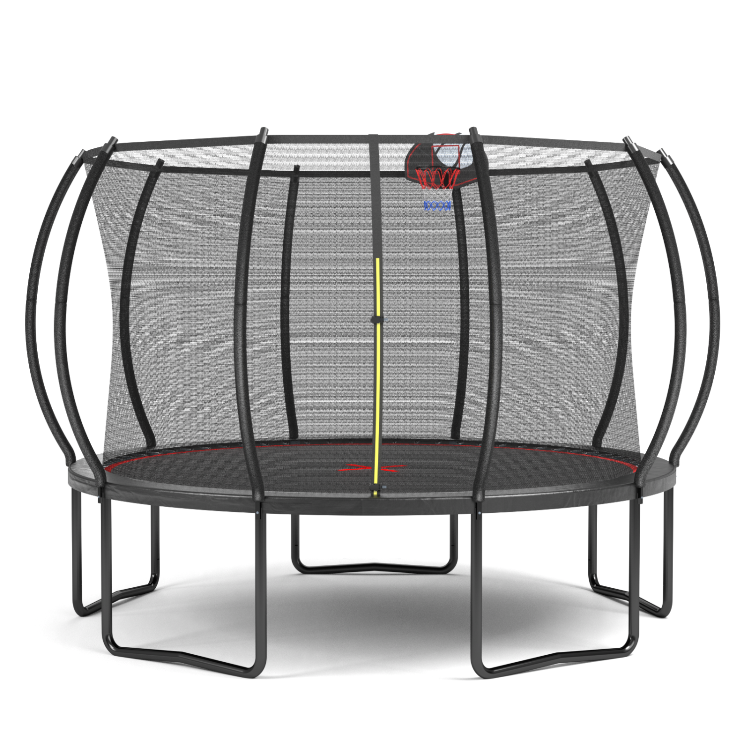 Streamdale 12FT trampoline Pumpkin- Black Red