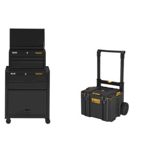 Stanley VSPST16374 26" 5 Drawer Tool Chest & Cabinet and Tough System 2.0 Rolling Tool Box