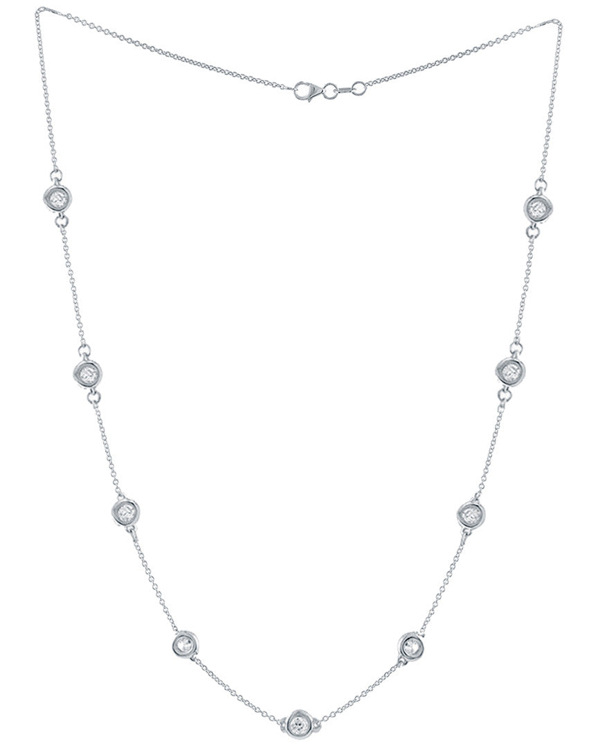 14K White Gold 2.25cts Diamond Necklace
