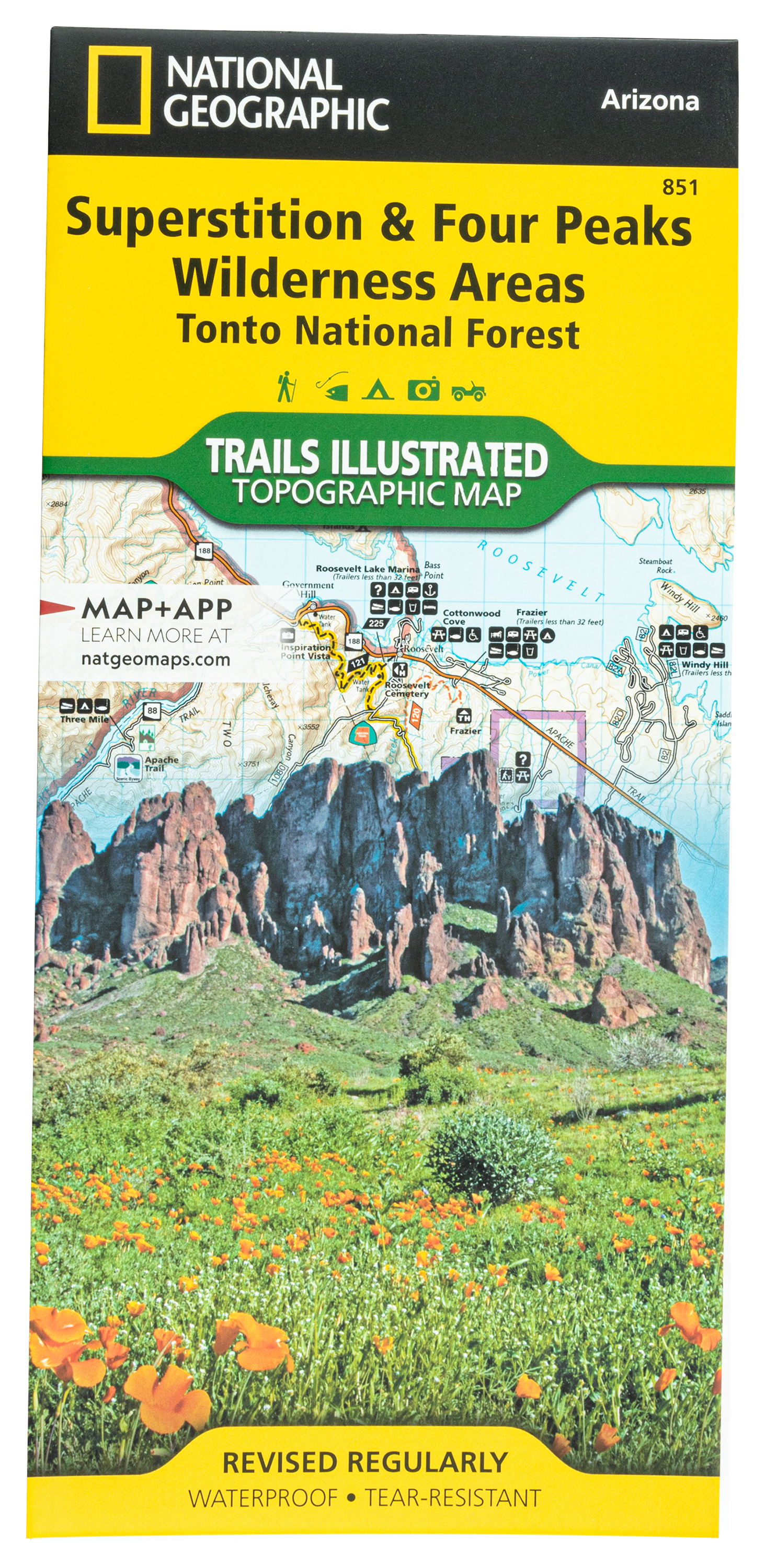 National Geographic National Forests Trails Illustrated Topographic Map Series