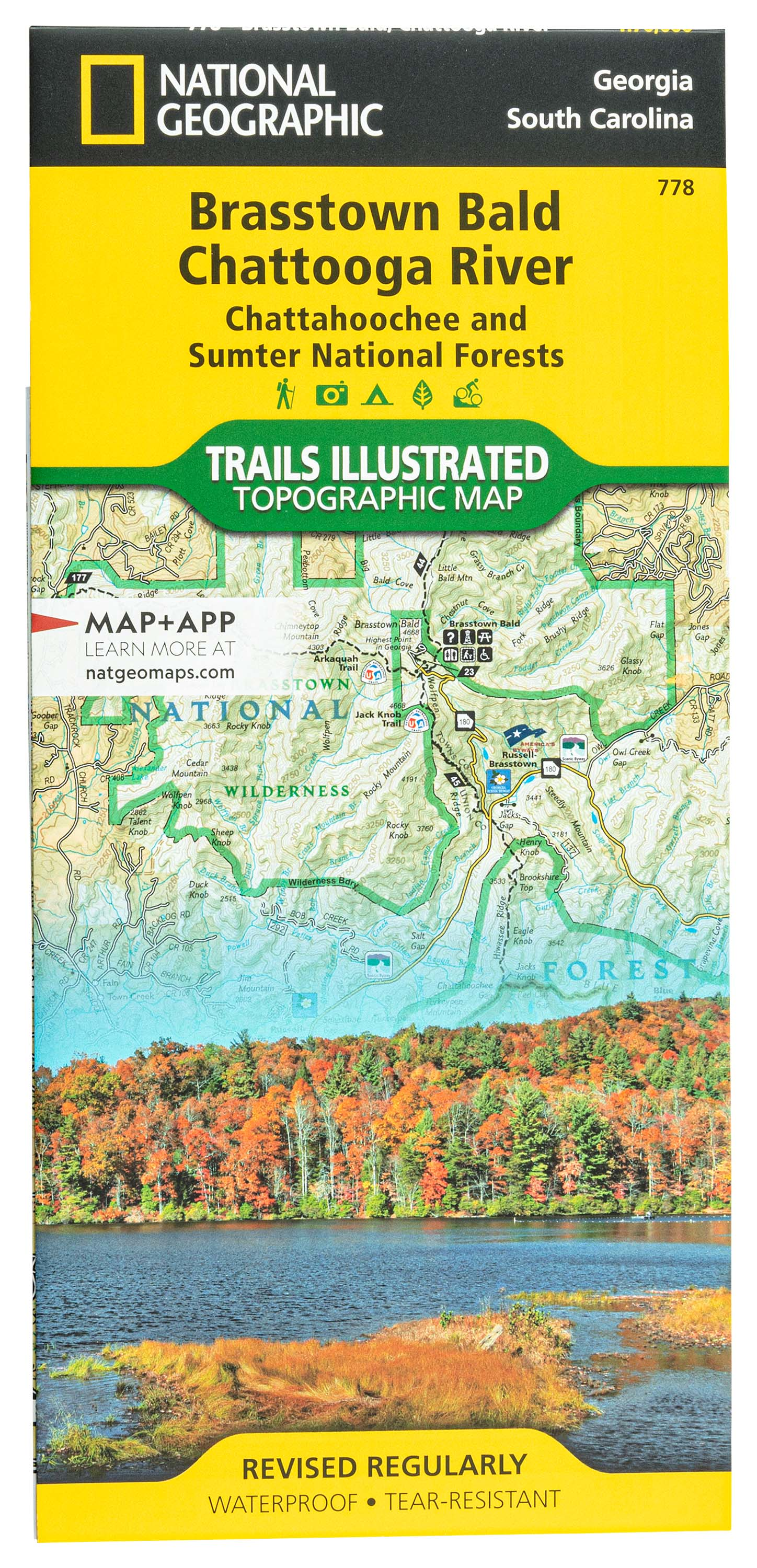 National Geographic National Forests Trails Illustrated Topographic Map Series