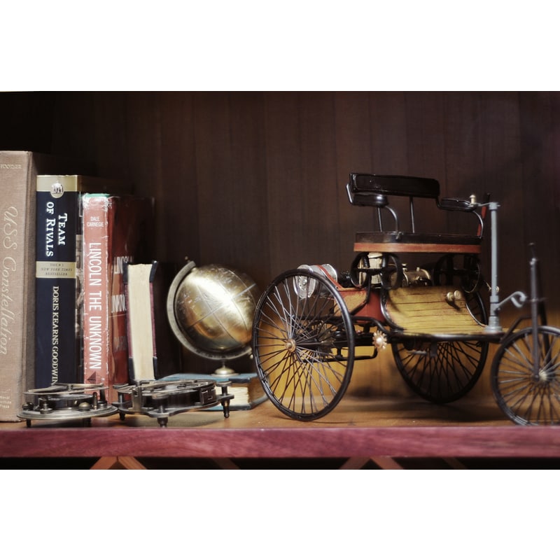1886 Yellow & Black Benz Display Model Car