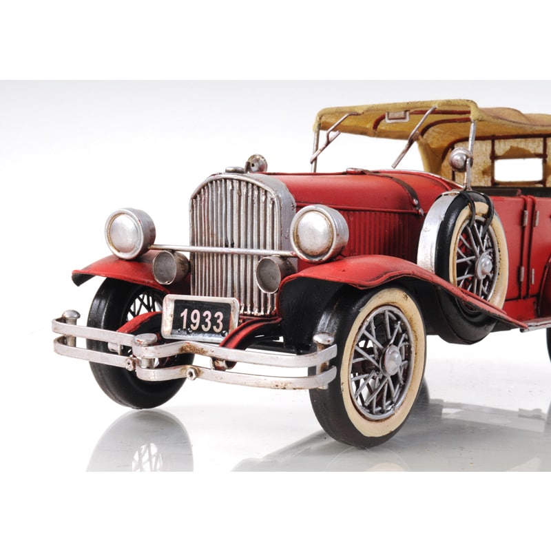 1933 Red Duesenberg J 1:12 Scale Model