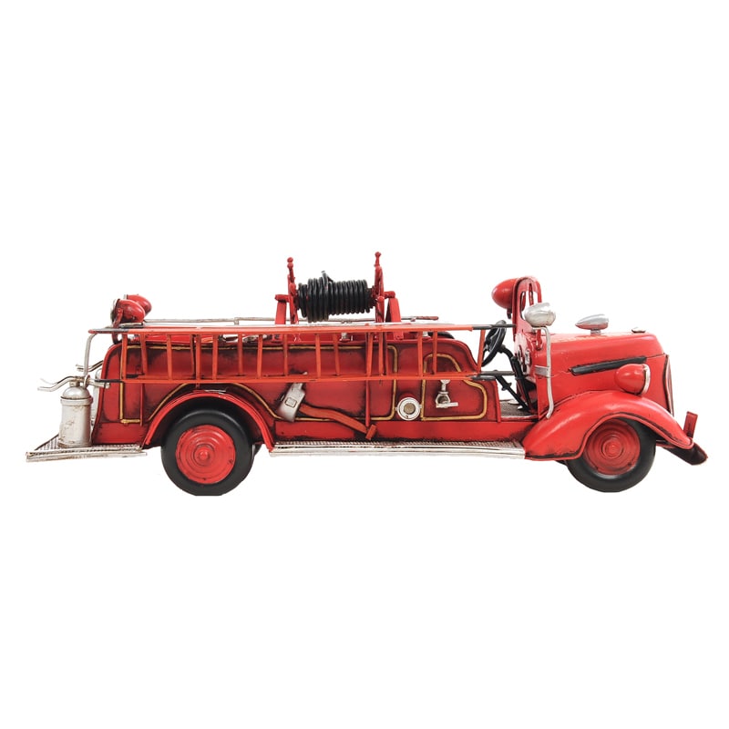 1938 Red Fire Engine Ford 1:40 Scale Model Truck
