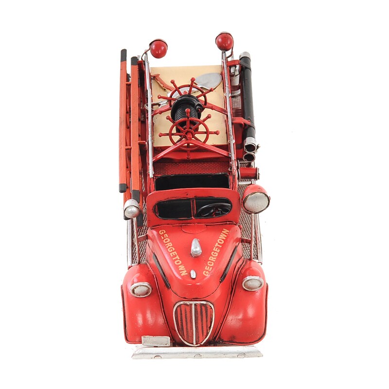 1938 Red Fire Engine Ford 1:40 Scale Model Truck
