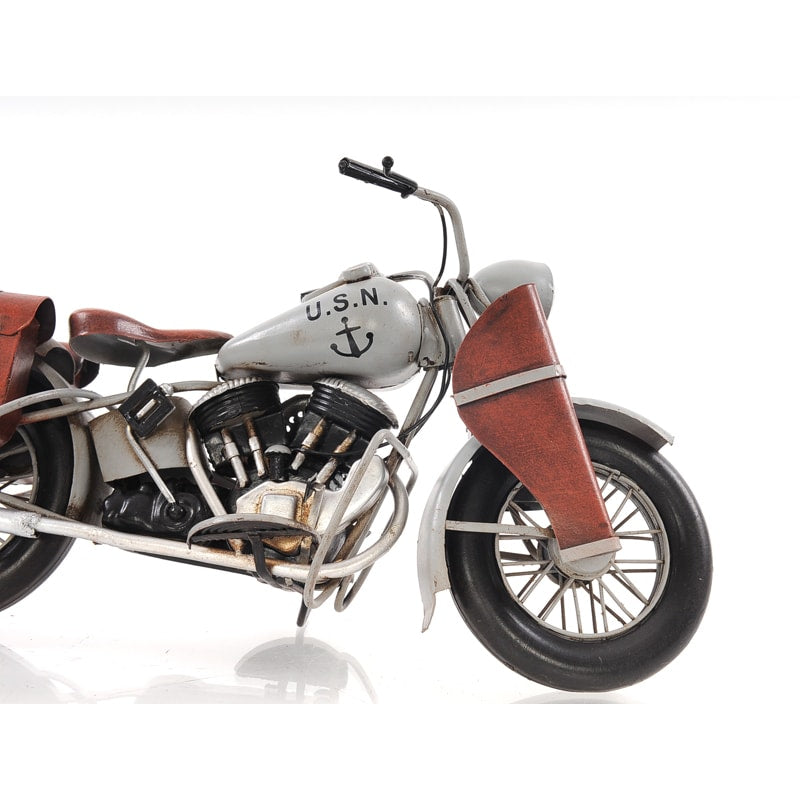1942 Indian Model 741 Grey Motorcycle