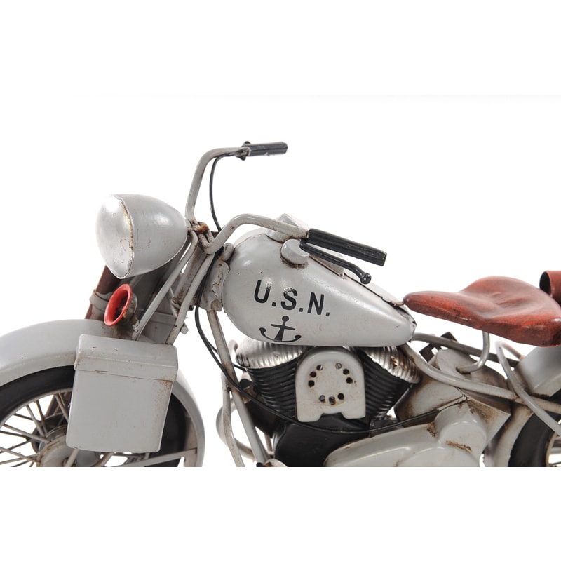 1942 Indian Model 741 Grey Motorcycle