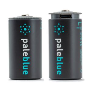 PB-C Pale Blue Lithium Ion Rechargeable C Batteries.2 pack.