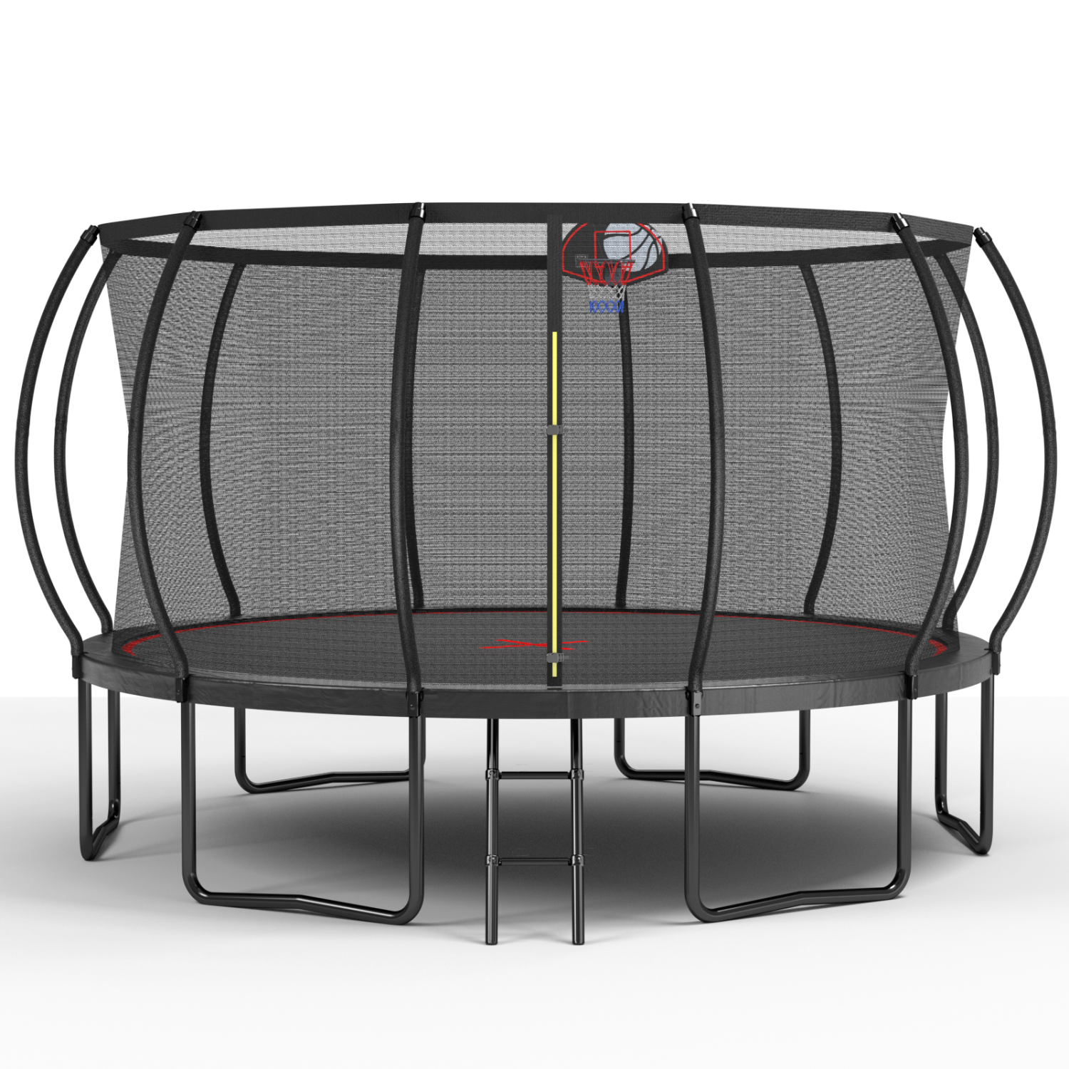 Streamdale 14FT trampoline Pumpkin- Black Red- fframe height 90cm
