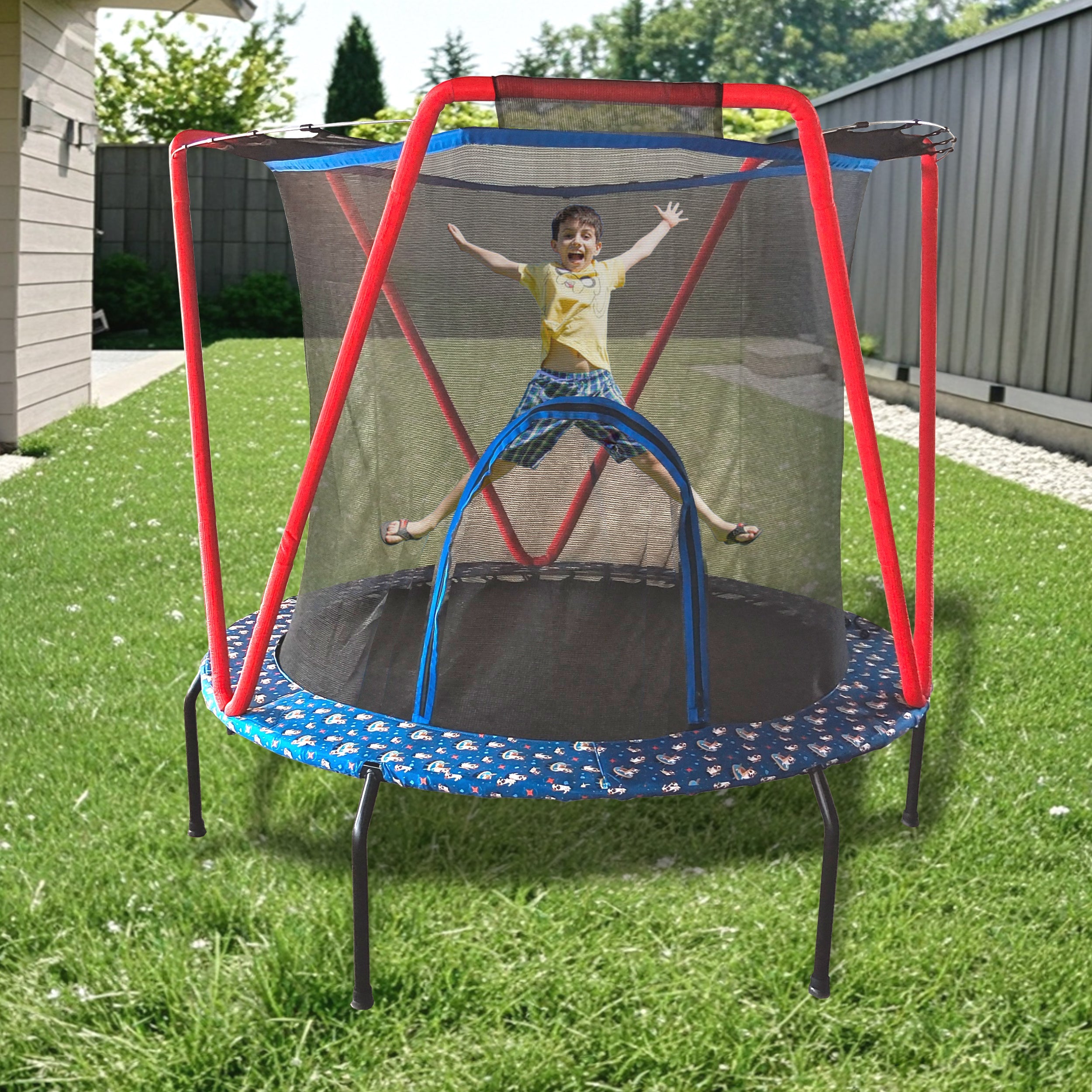 Streamdale 66" Trampoline for Kids and Toddlers (Indoor/Outdoor) with Safety Net