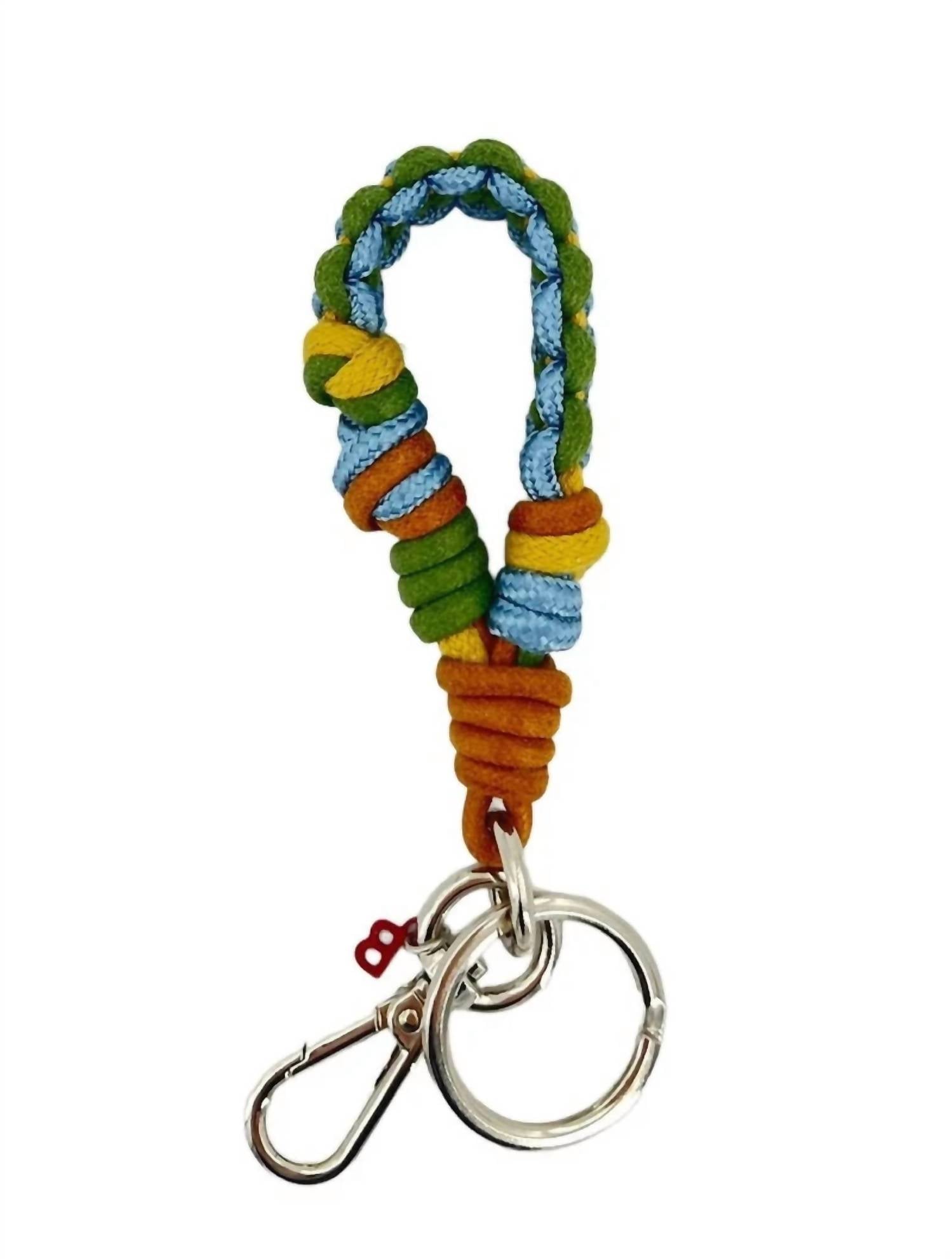 Women's Harold Key Ring In Green/blue/camel Mix