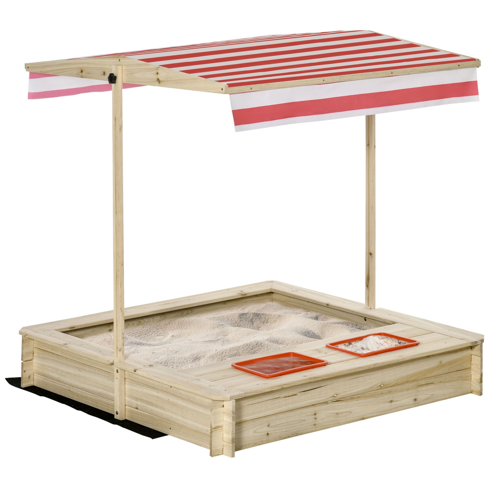 Streamdale Toddler Sandbox with Adjustable Canopy Sun Protection