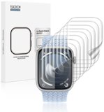 Sodi - 8 Pack for Apple Watch Screen Protector 41mm Series 9/8/7, Anti-Scratch, Touch Sensitive, Soft HD TPU Film, Bubble Free - Clear