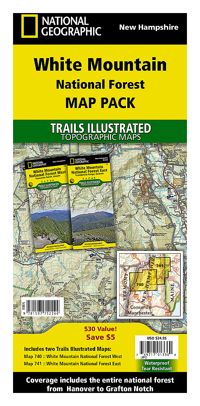 National Geographic National Forests Illustrated Trails Topographic Map Bundle