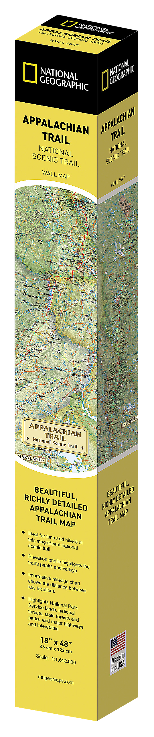 National Geographic Large Trail Wall Map in Gift Box