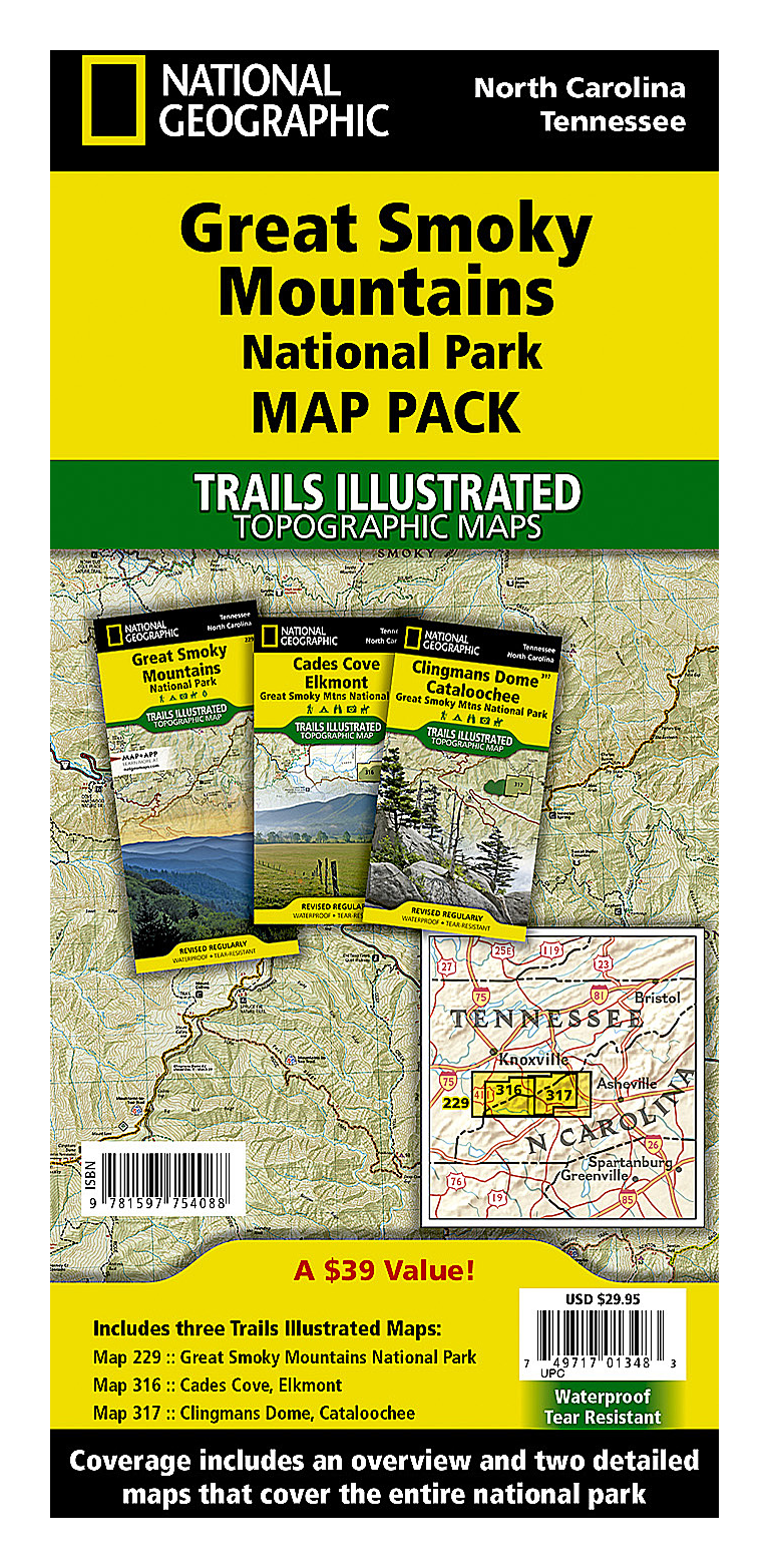 National Geographic National Parks Illustrated Trails Topographic Map Bundle