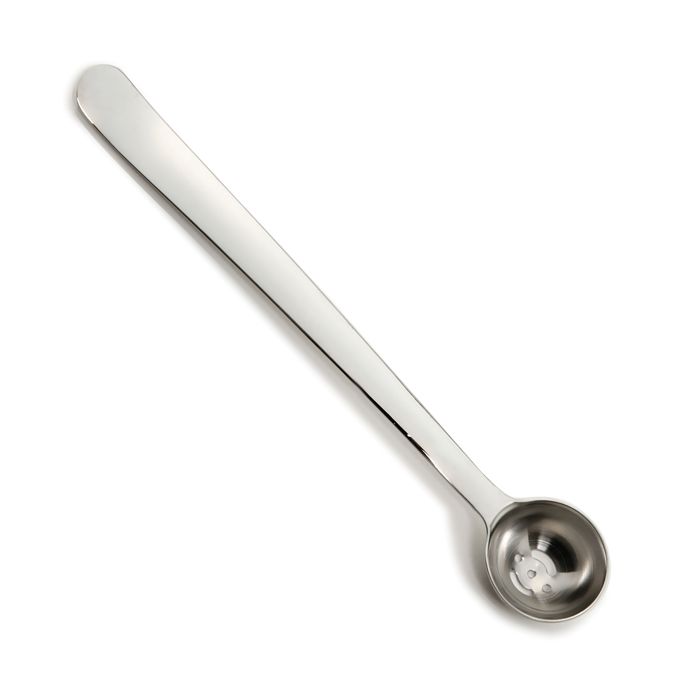 Norpro 7-Inch Stainless Steel Olive Serving Spoon and Cherry Scoop with Drain Holes, Silver