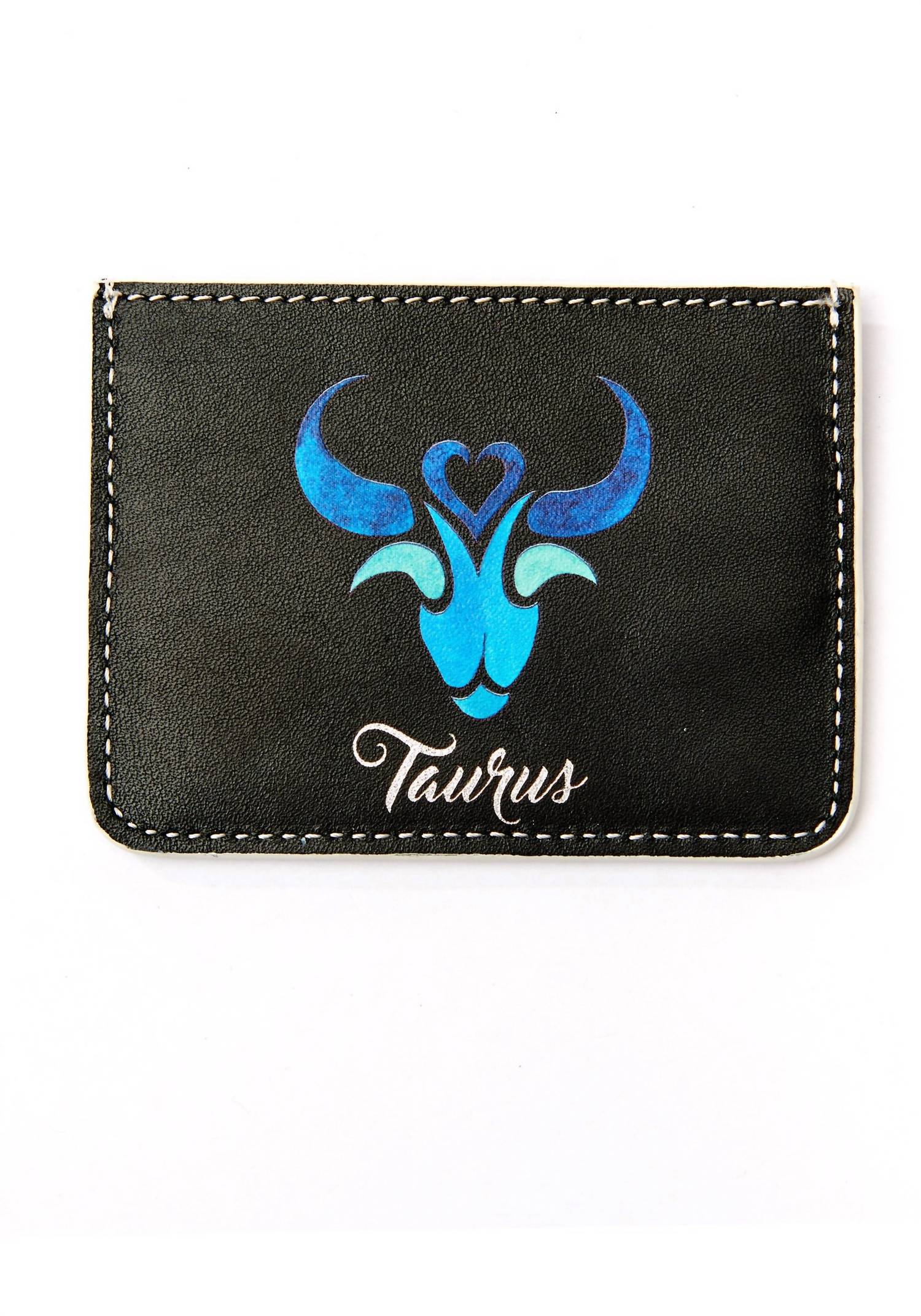 Women's Horoscope Taurus Cardholder In Black