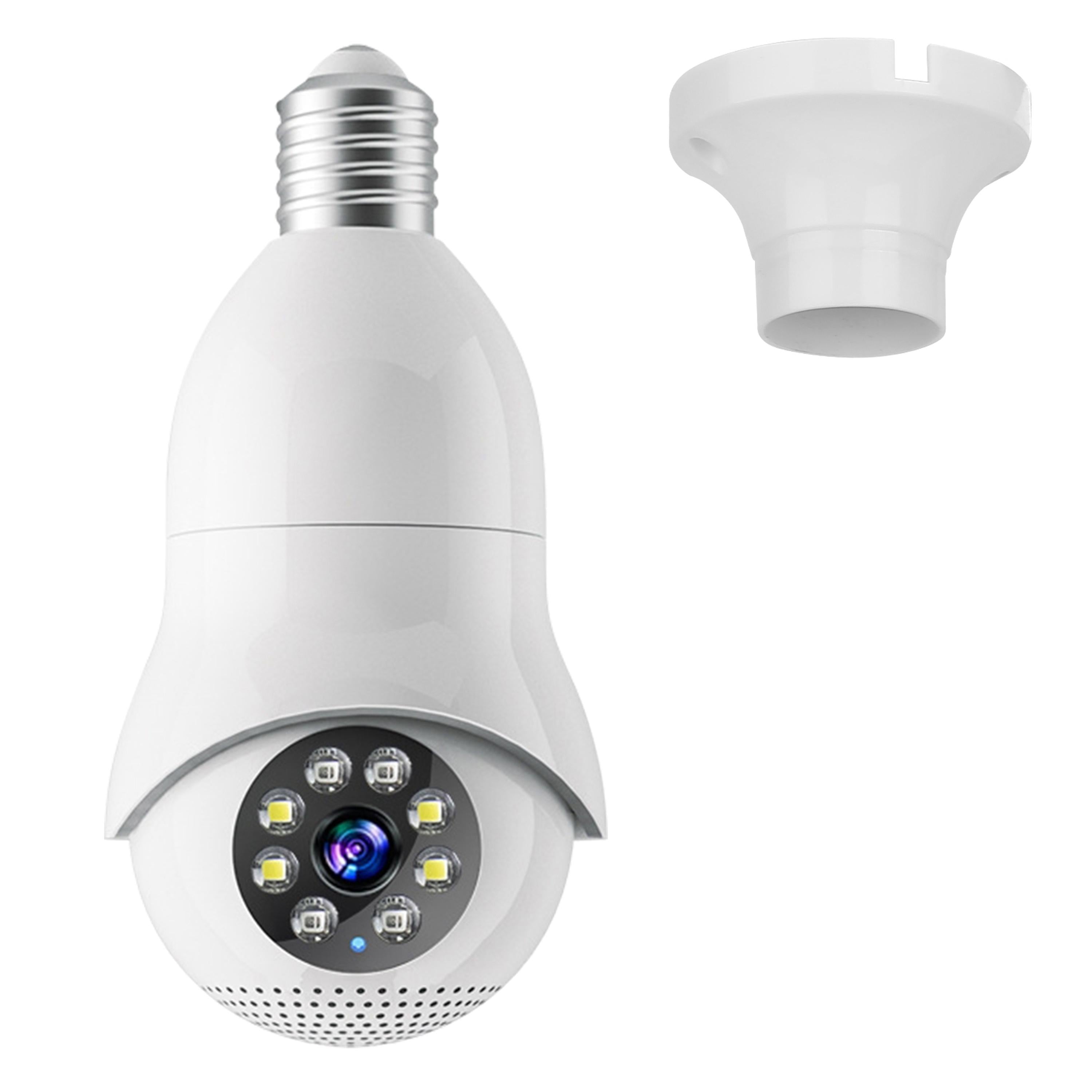 E27 WiFi Bulb Camera 1080P FHD Pan Tilt Security