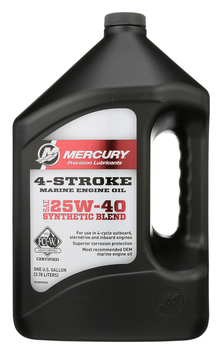 Mercury Marine 4-Stroke 25W40 Synthetic Blend Marine Engine Oil