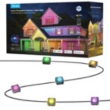 Govee - Wi-Fi RGBIC Outdoor Permanent String Lights 100ft - Black