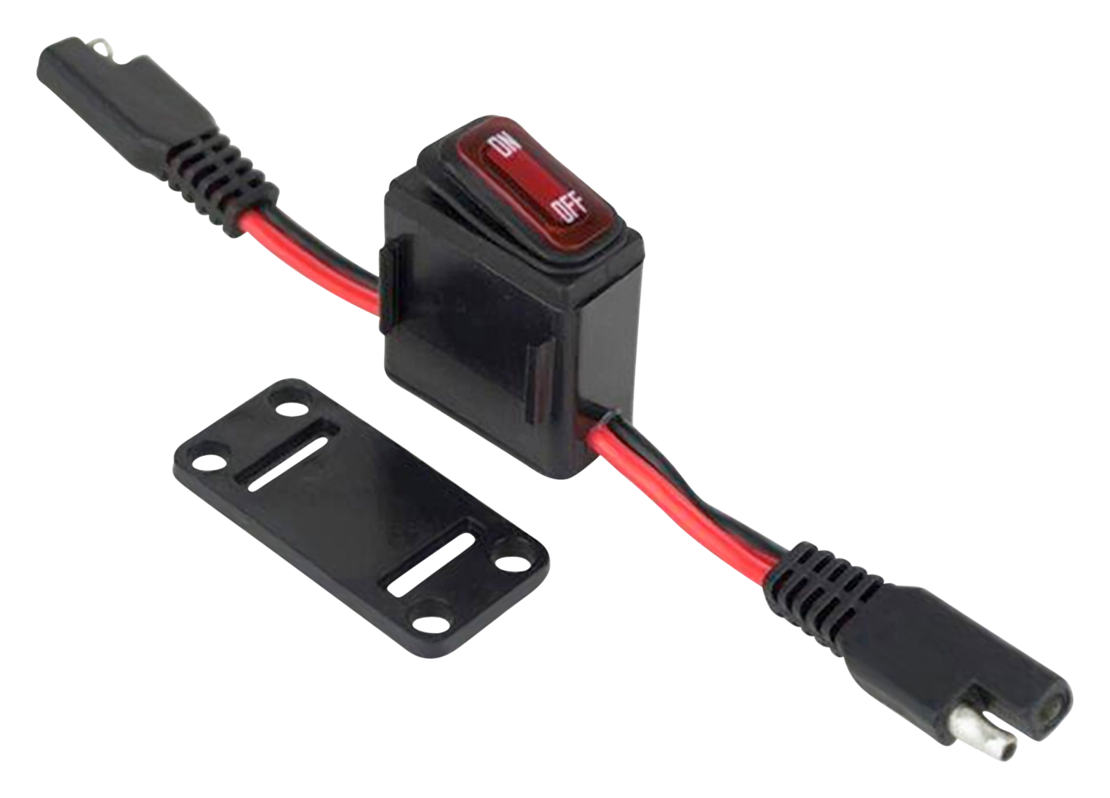 Bazooka LED Back-Lighted Inline Switch 16A 12V SAE Plug
