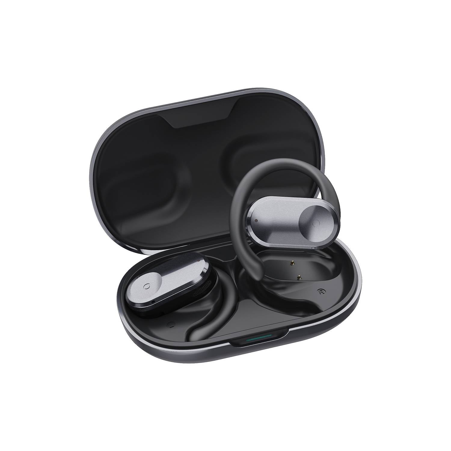 Q2 Rechargeable Bluetoth Headphones In Titanium