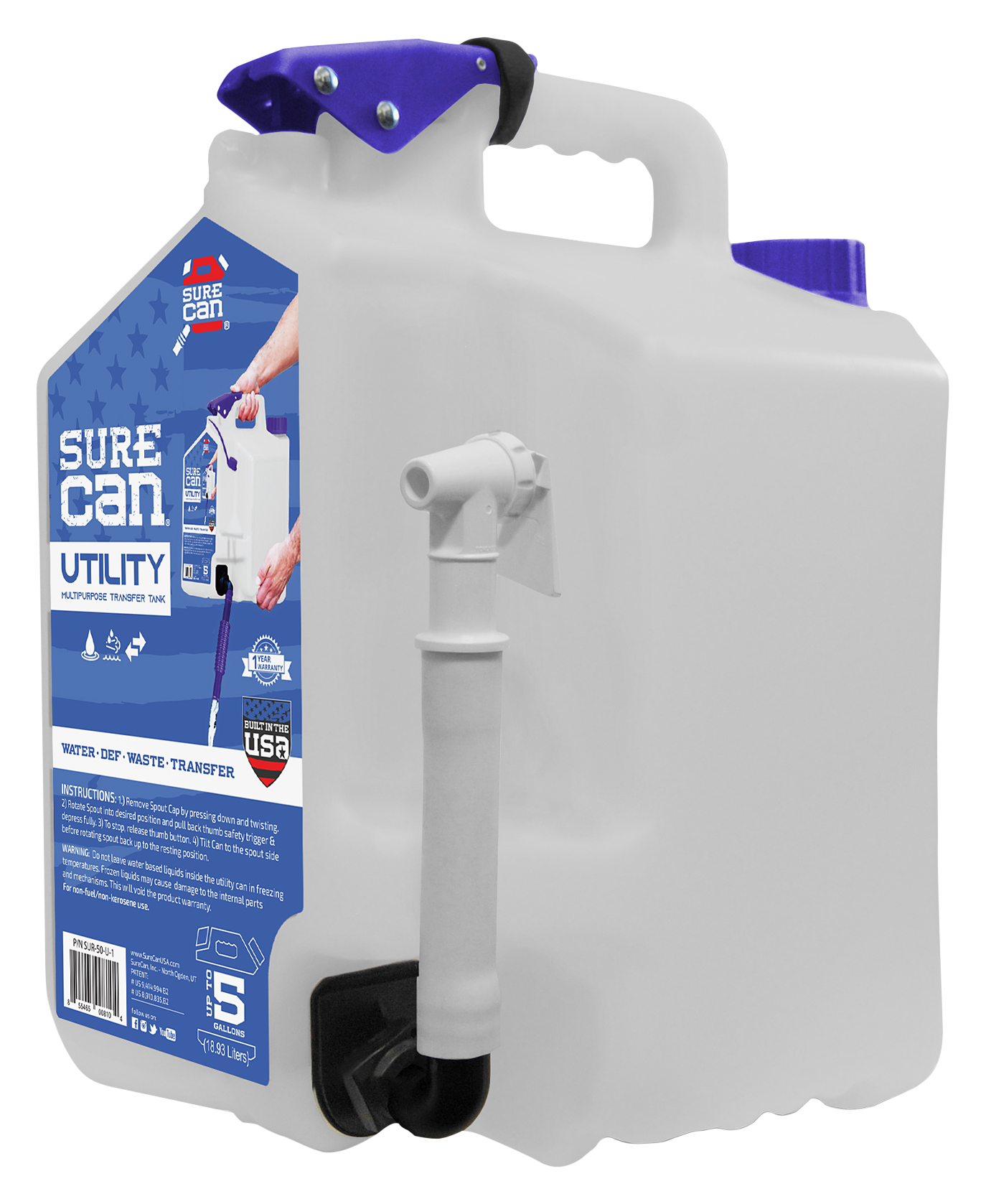 SureCan Utility Portable Water Station with Spigot