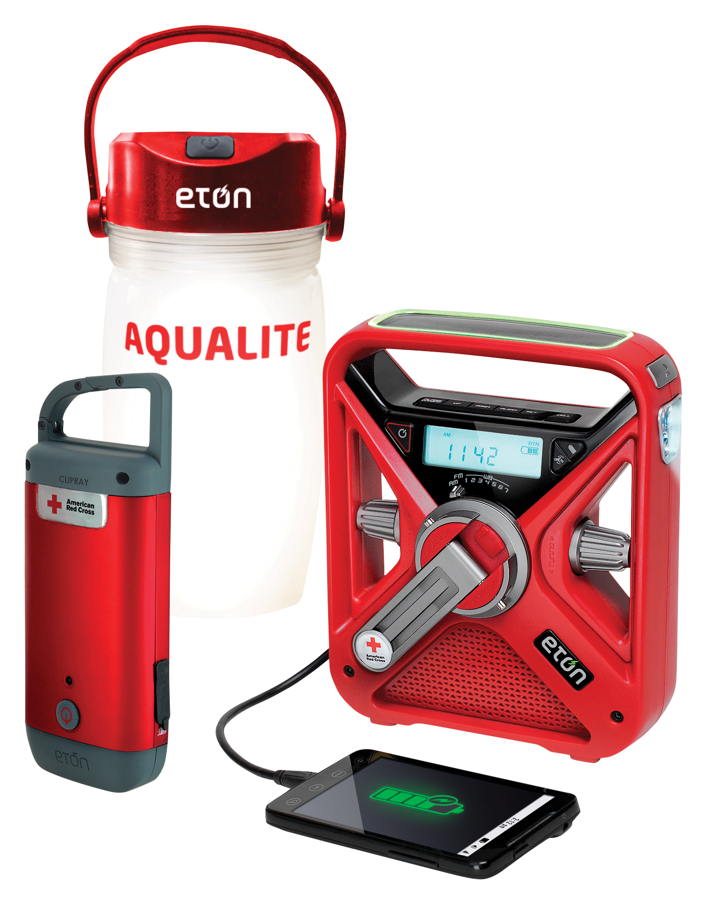 Eton FRX3+ Self-Powered Weather Alert Radio, Clipray, and AquaLite Extreme Adventure Kit