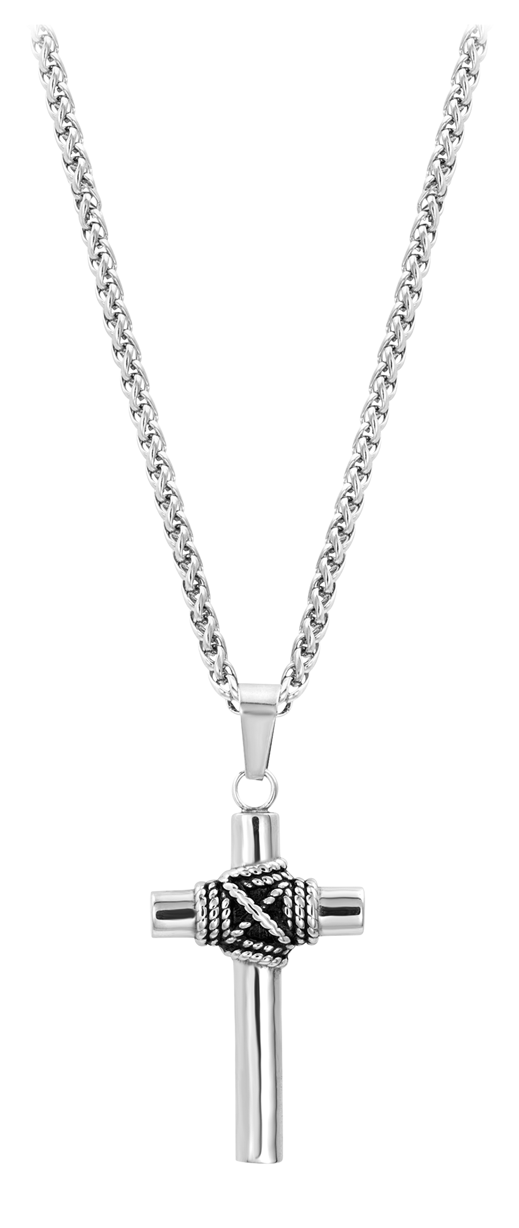 Montana Silversmiths Rope-Wrapped Cross Necklace for Men
