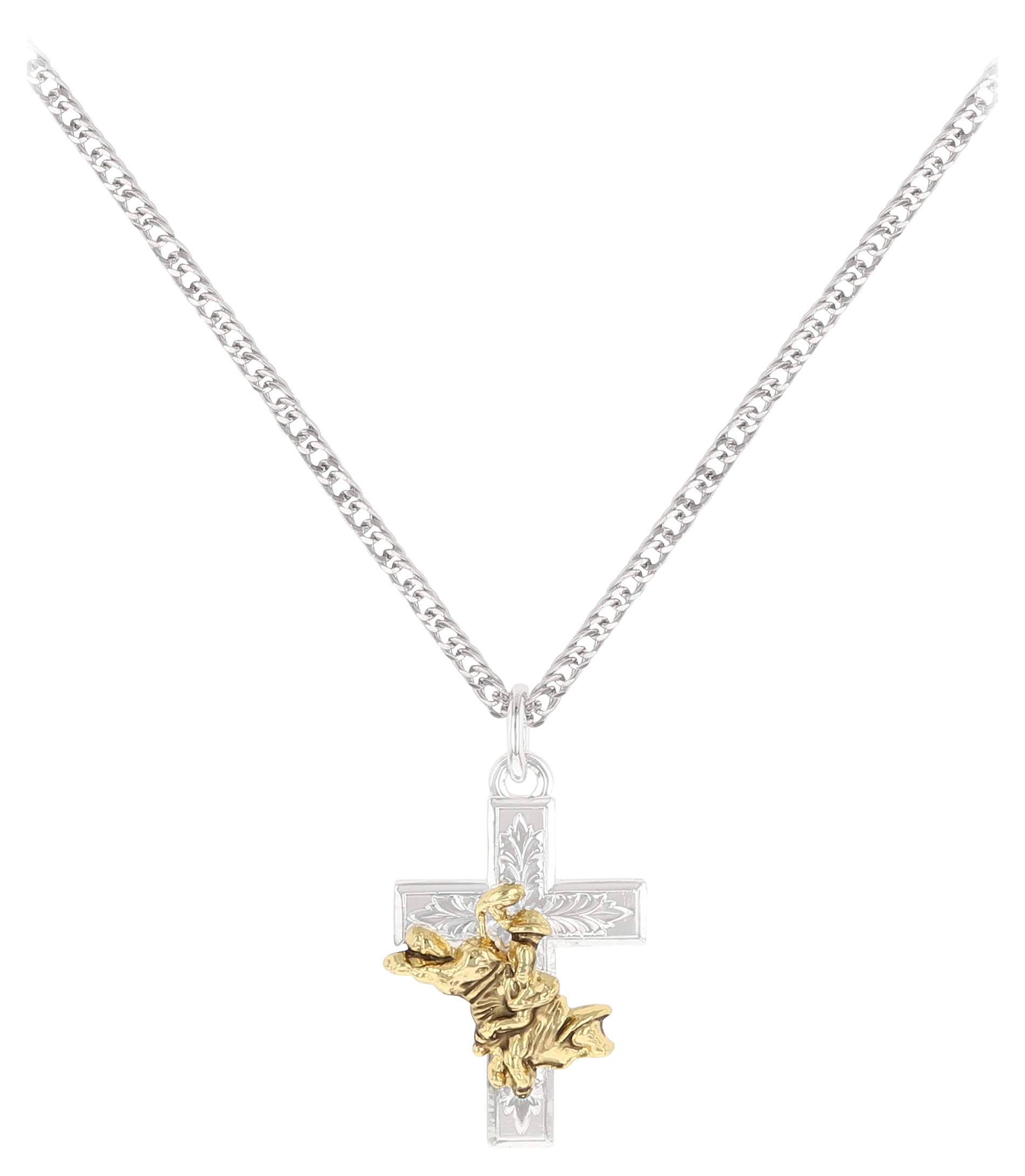 Montana Silversmiths Bullrider Cross Necklace