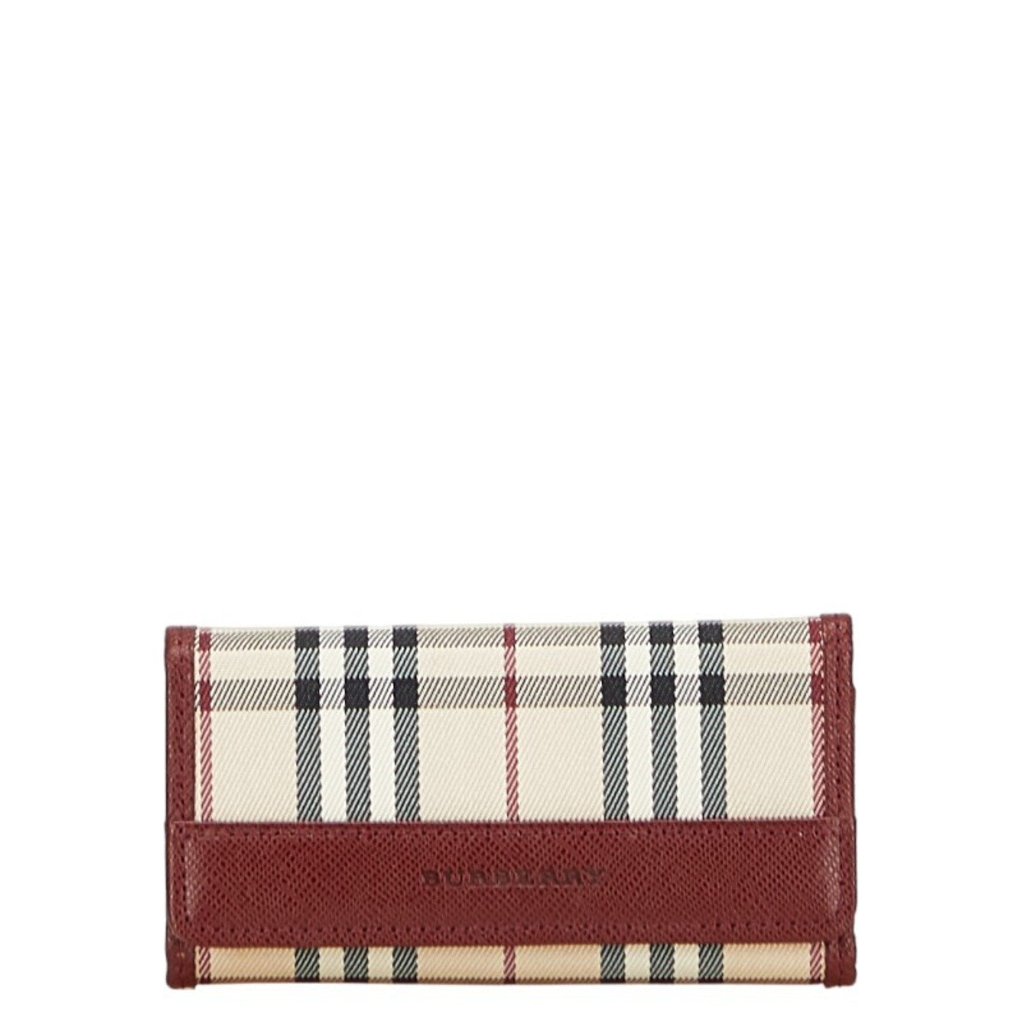 Burberry Nylon Leather Keycase (Pre-Owned)