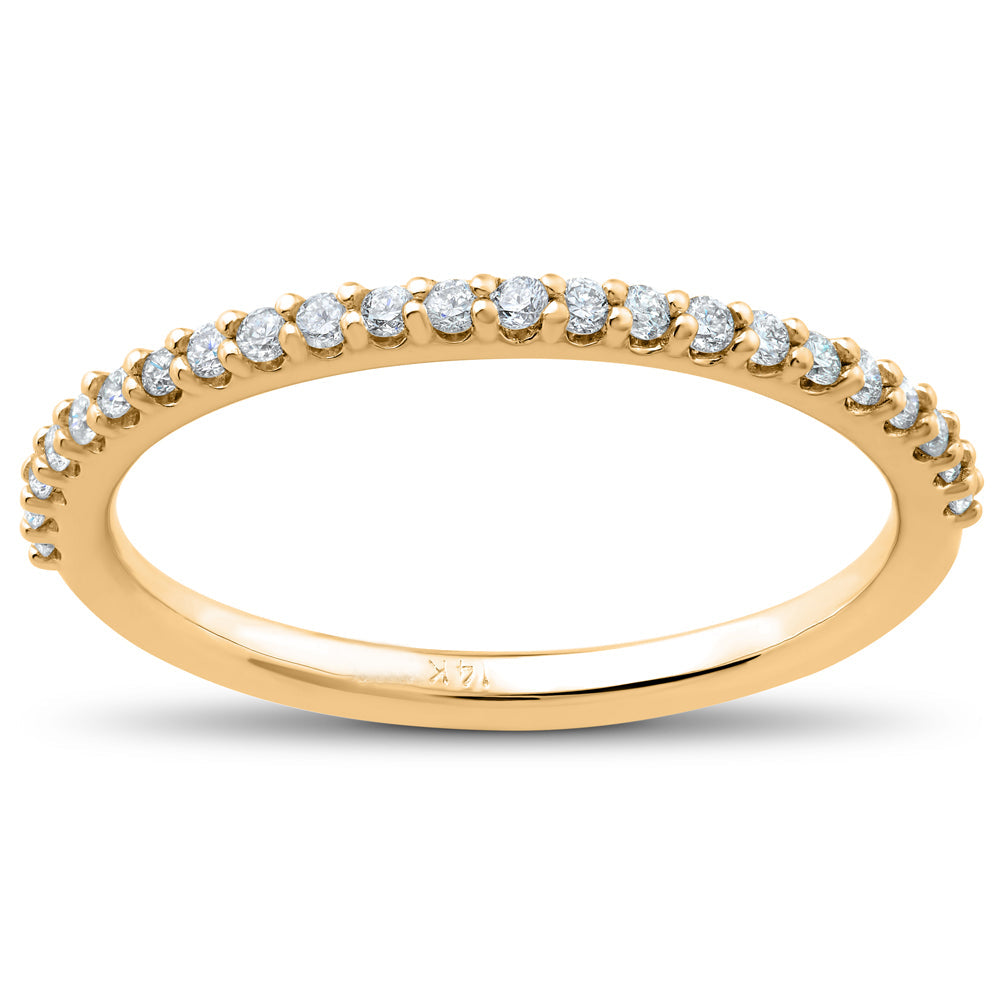 1/4 ct Lab Grown Diamond Wedding Ring 14k White, Yellow, Rose Gold, or Platinum