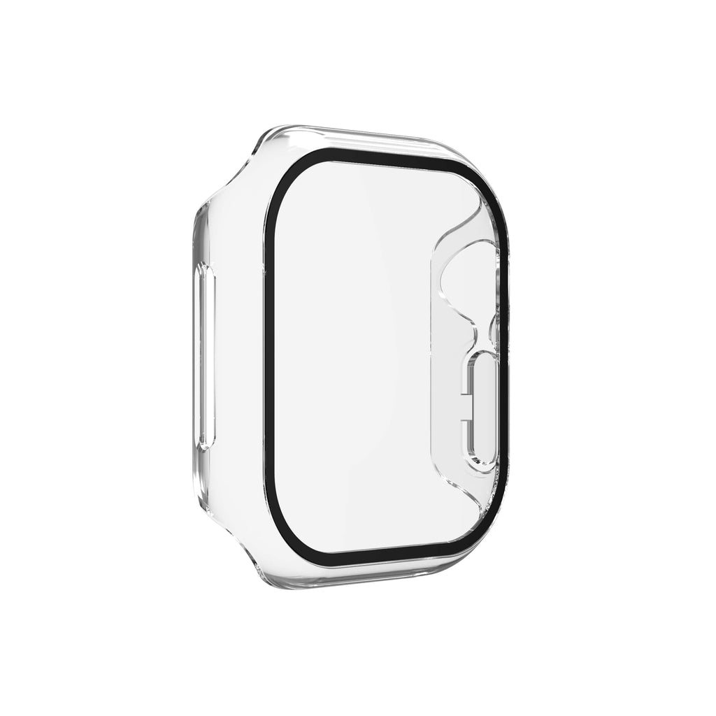 ZAGG - InvisibleShield Glass Elite 360 Integrated Bumper + Screen Protection for Apple Watch Series 11/10 Small - Clear