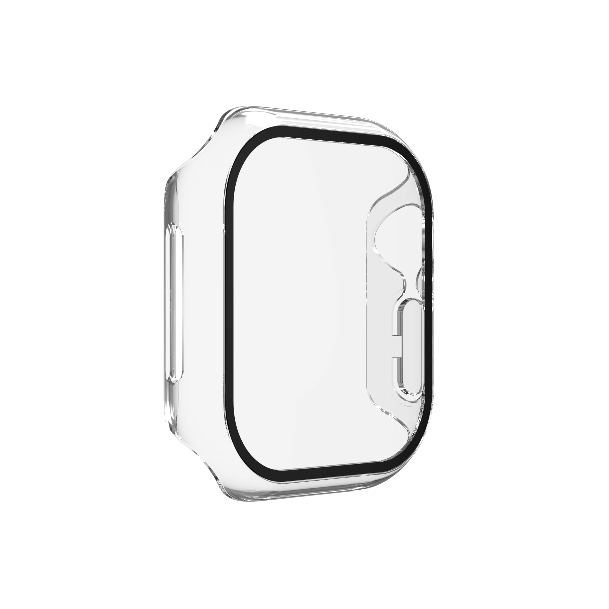 ZAGG - InvisibleShield Glass Elite 360 Integrated Bumper + Screen Protection for Apple Watch Series 11/10 Small - Clear