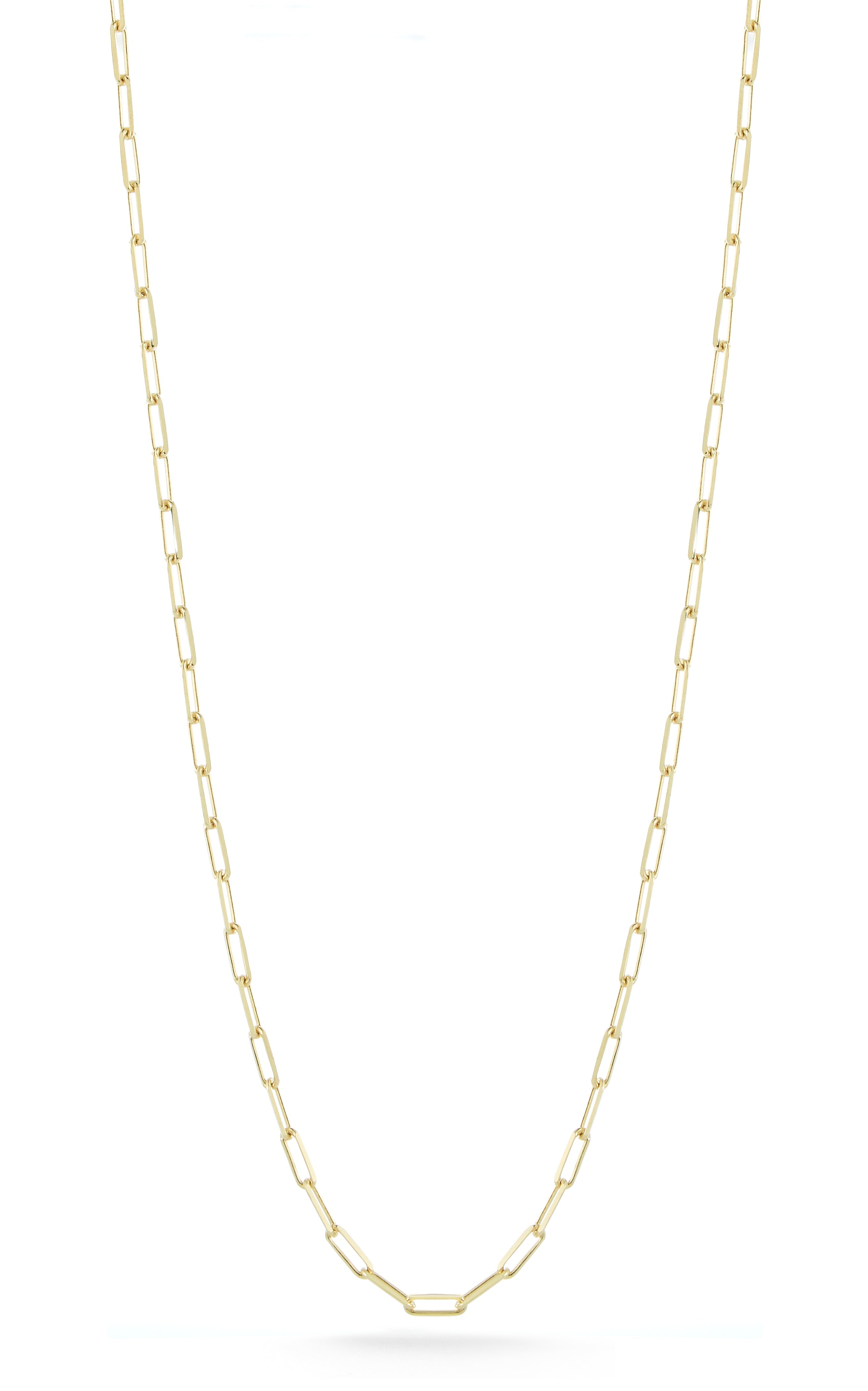14K Gold Paperclip Chain Necklace