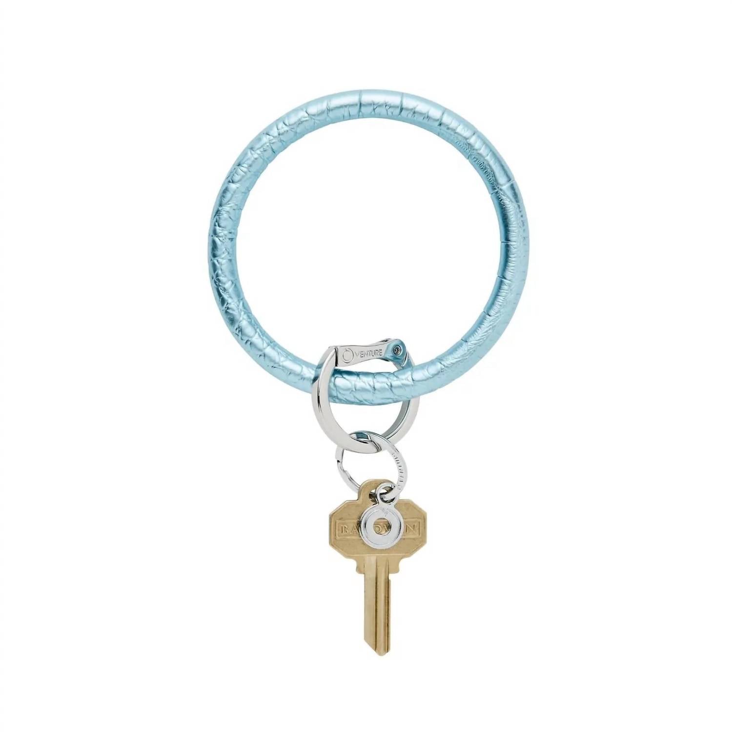 Leather Big O Key Ring In On The Rocks