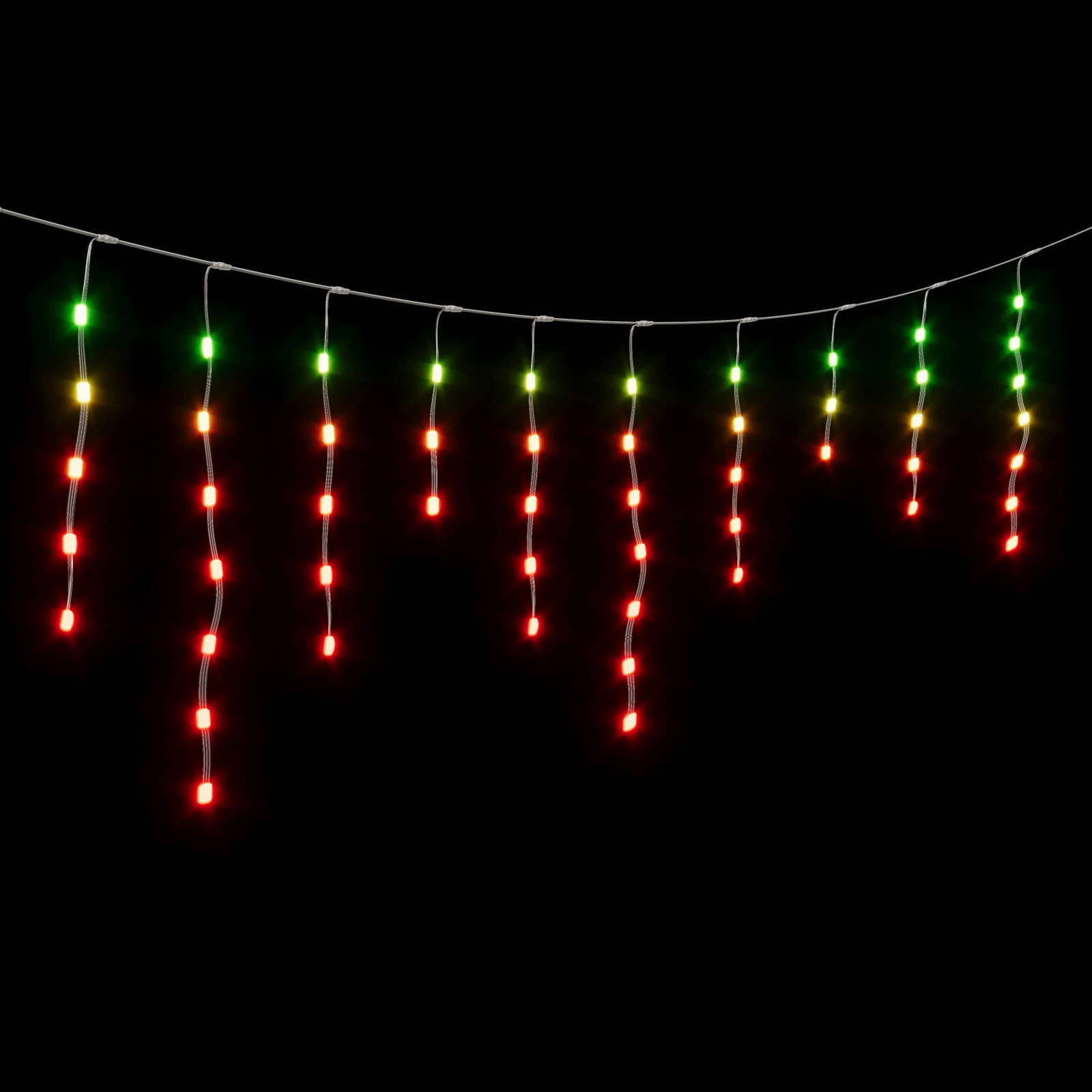 Govee - RGBIC 32.8ft Icicle Lights - Multi